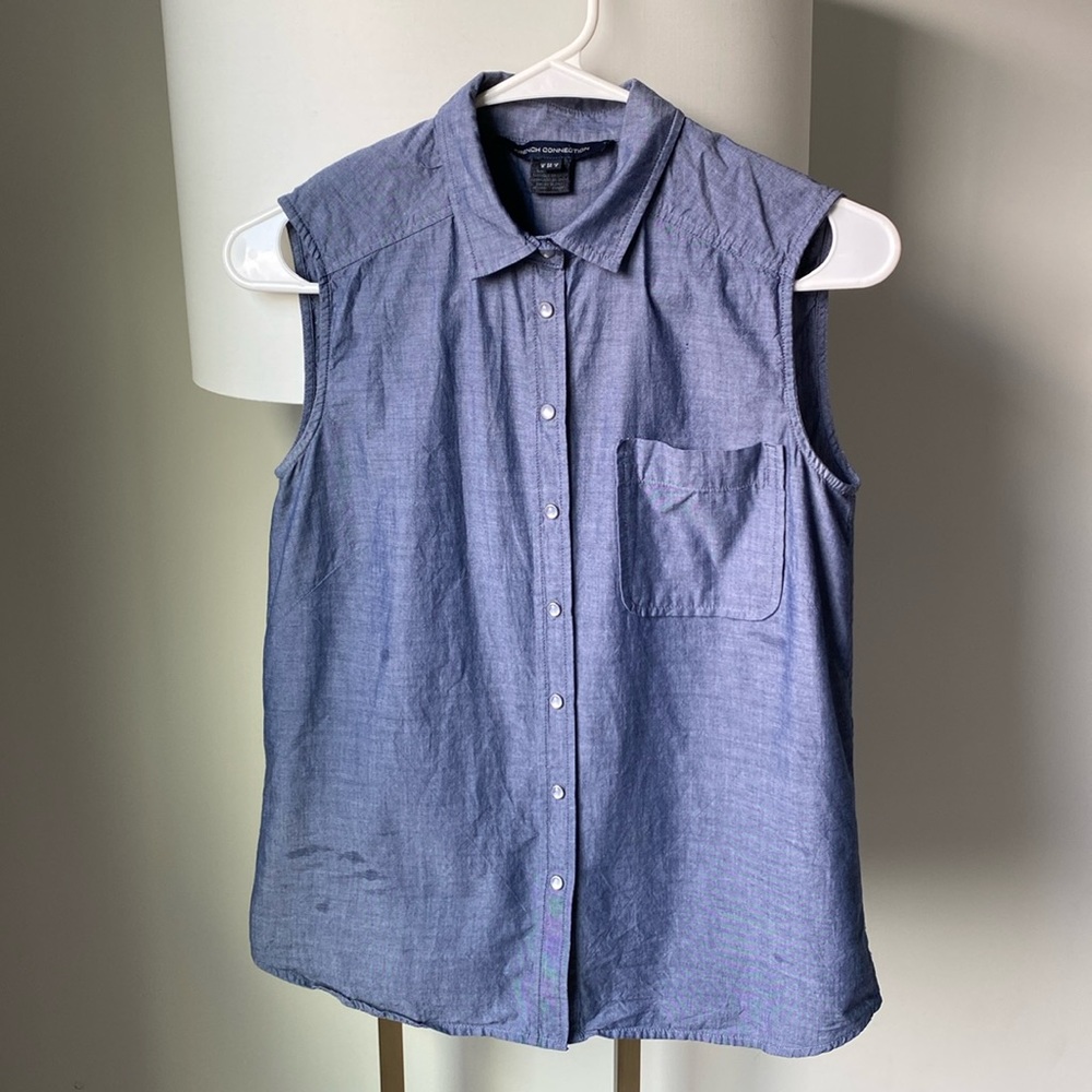 French Connection denim shirt Sz 2